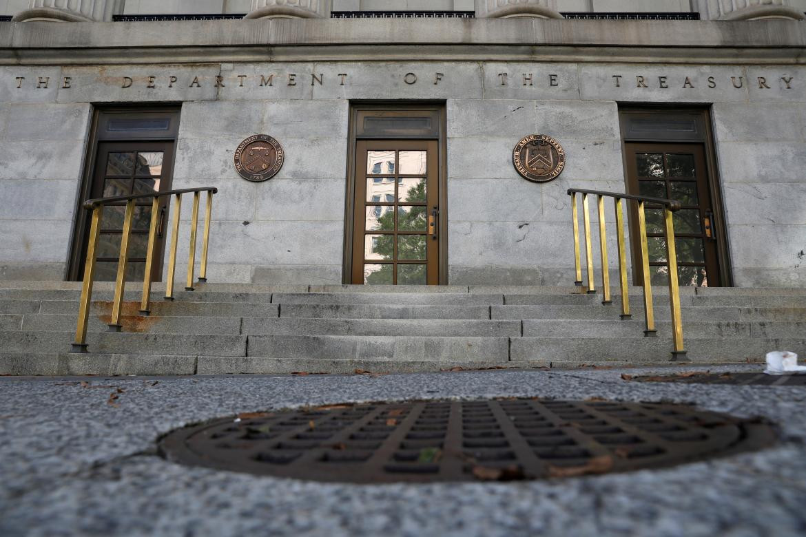 El departamento del Tesoro. Foto Reuters. 