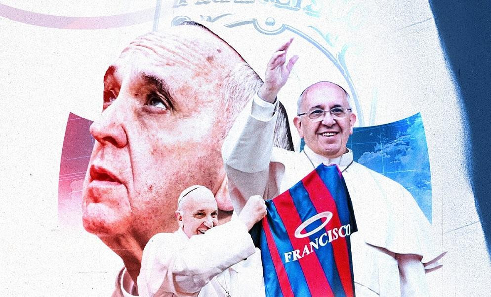 San Lorenzo felicitó al papa Francisco. Foto: Twitter @SanLorenzo.