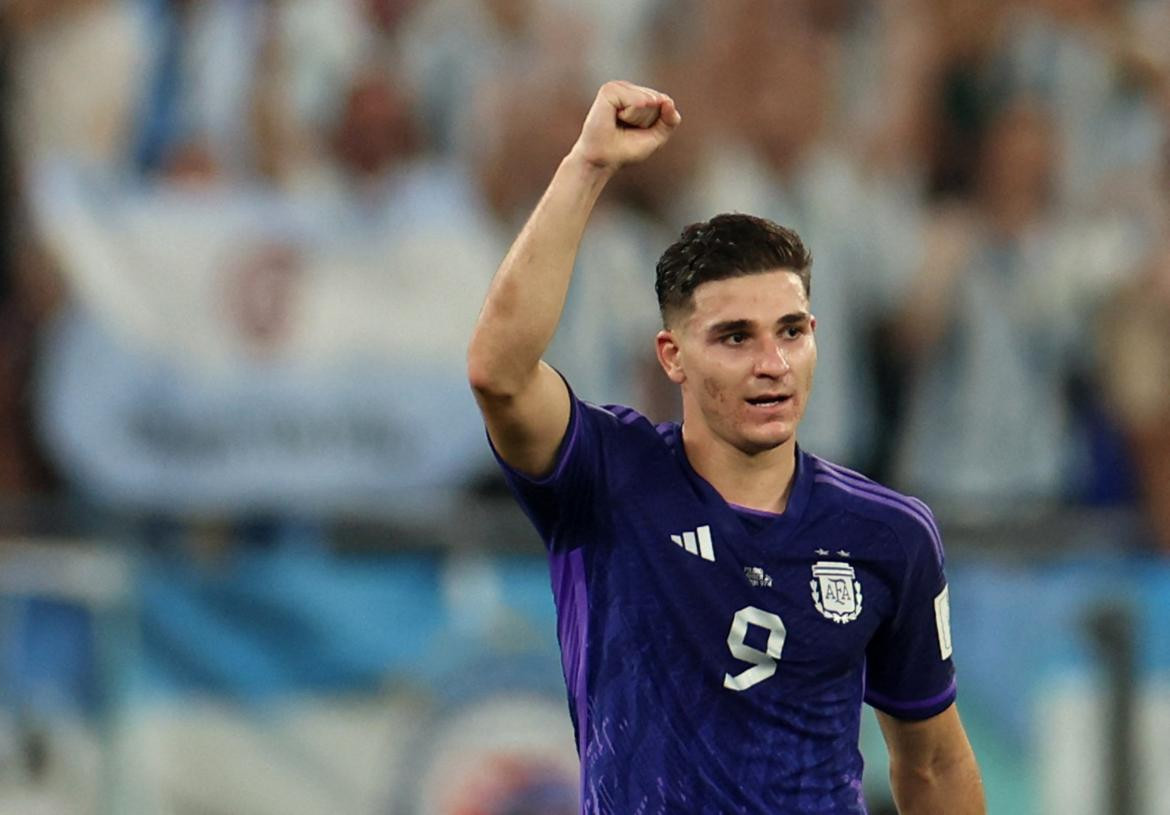 Julián Álvarez, Selección Argentina. Foto: REUTERS.