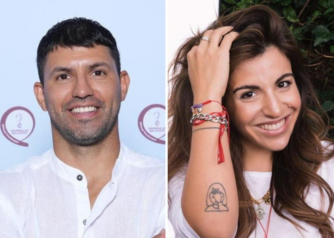 Sergio Agüero y Gianinna Maradona. Foto: Instagram @kunaguero - @giamaradona.