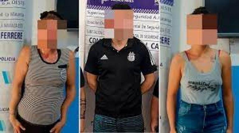 Los tres detenidos de la causa. Foto: NA.