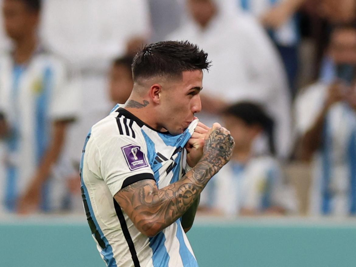 Enzo Fernández, Selección Argentina. Foto: REUTERS