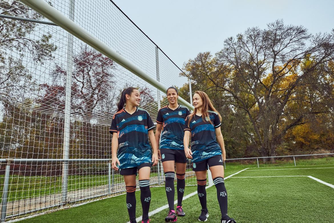 Camiseta de la Selección argentina femenina para el Mundial 2023. Foto: @Argentina.