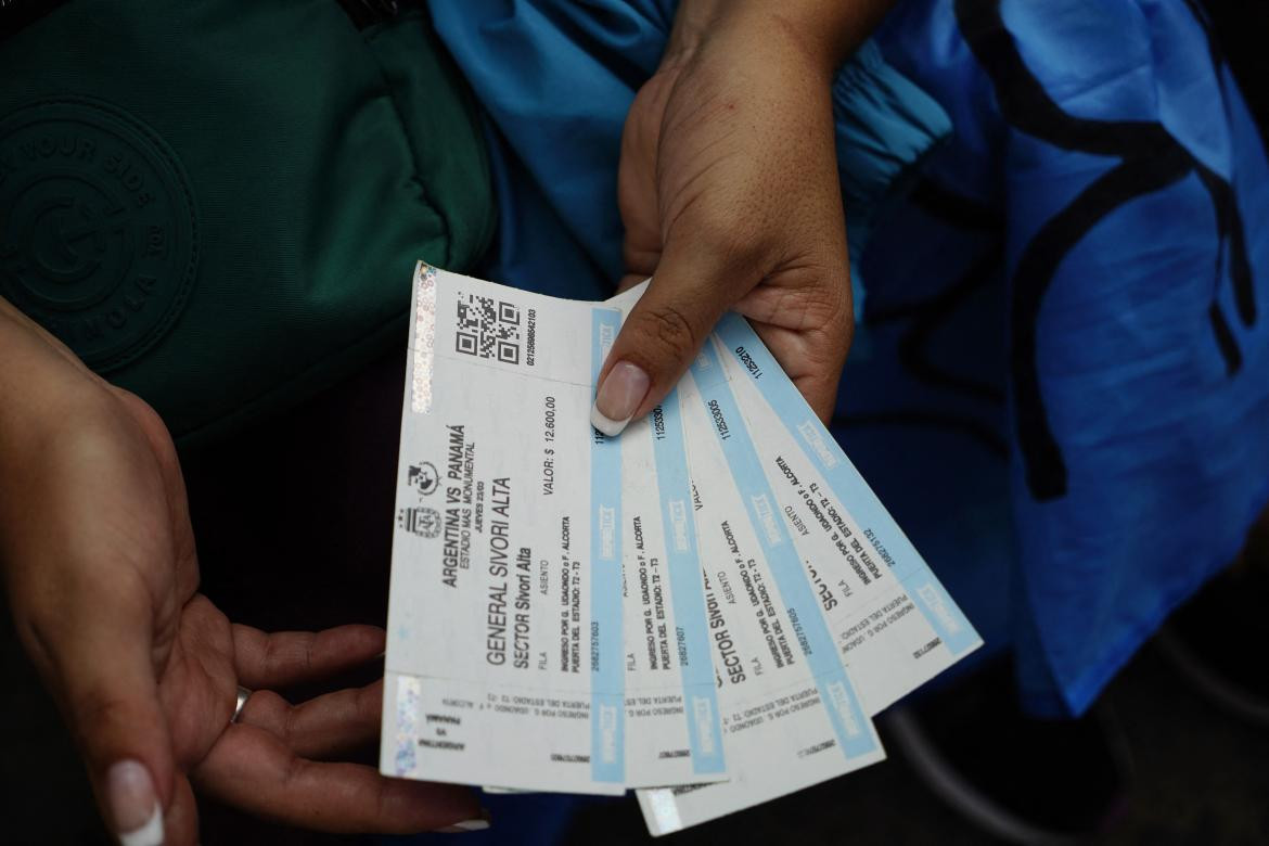 Entradas; Argentina vs. Panamá. Foto: Reuters.