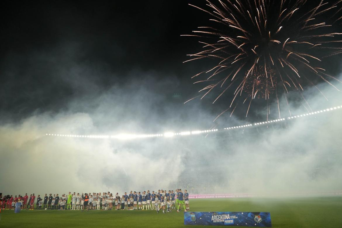 Selección Argentina, amistoso en el Monumental. Foto: NA