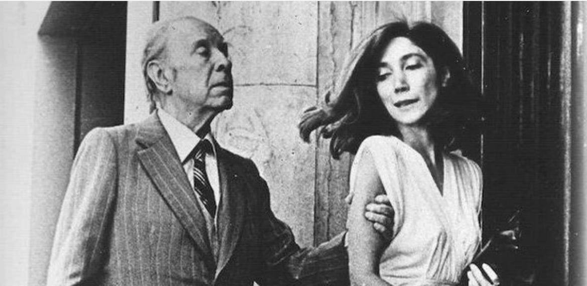 Borges y Kodama. Foto NA.