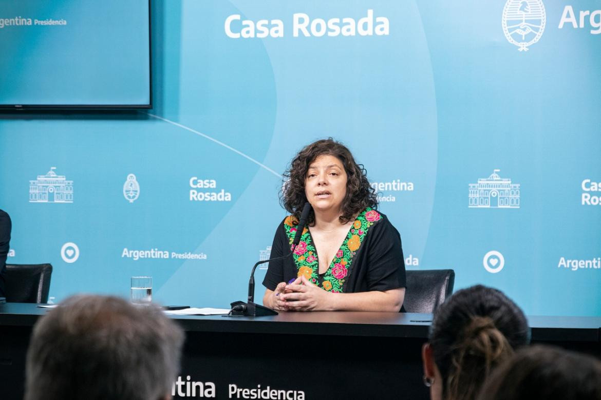 Carla Vizzotti; Ministerio de Salud. Foto: Twitter @carlavizzotti.