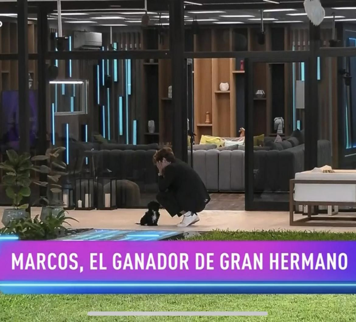 Marcos, ganador de Gran Hermano. Foto: captura de pantalla.