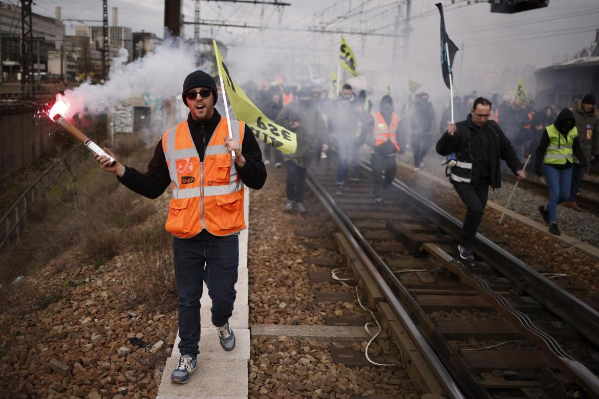 Protestas en Francia. Foto: EFE.