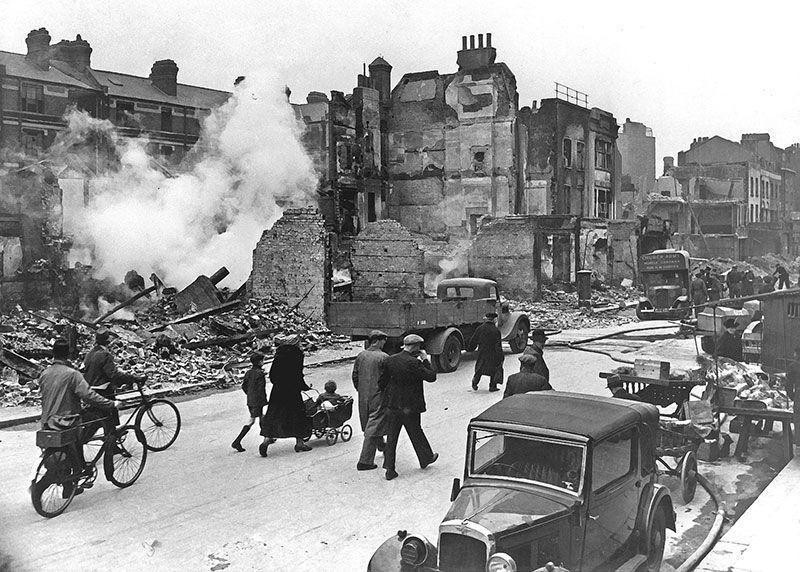 Bombardeo alemán sobre Inglaterra. Foto: Imperial War Museum