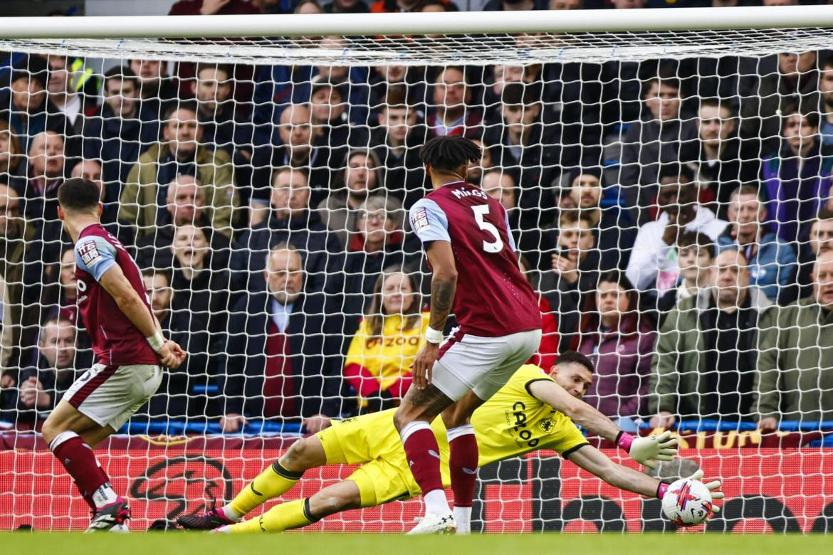 Dibu Martínez, Chelsea vs Aston Villa. Foto: EFE