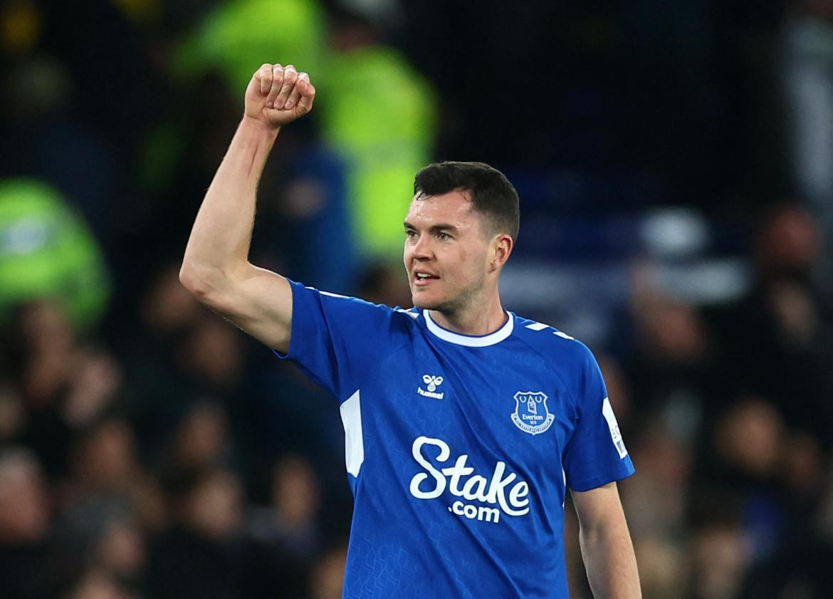 Michael Keane; Everton vs. Tottenham Hotspur. Foto: Reuters.