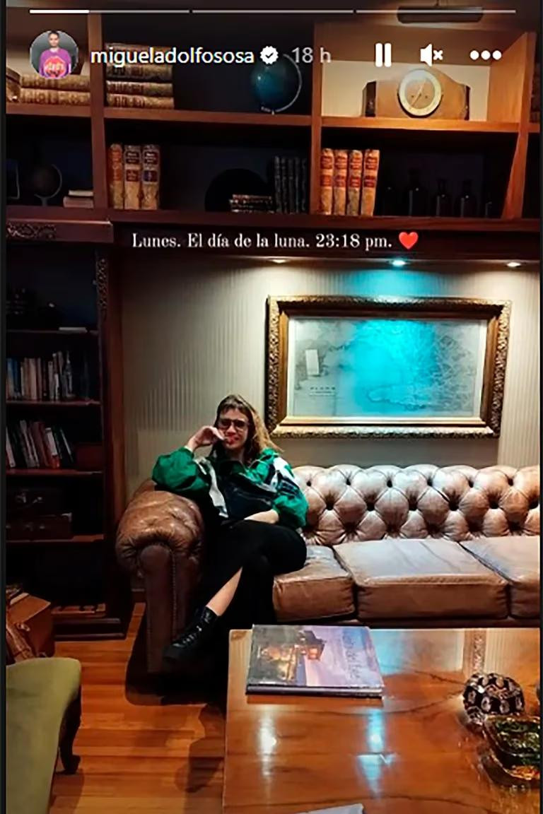 Historia de Instagram de la nueva pareja de Celeste Cid. Foto: @migueladolfososa