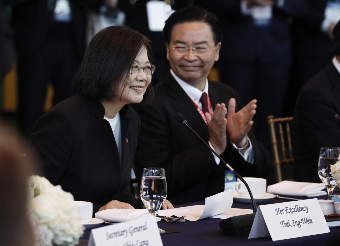 La presidenta de Taiwán, Tsai Ing-wen, en California. Foto: EFE