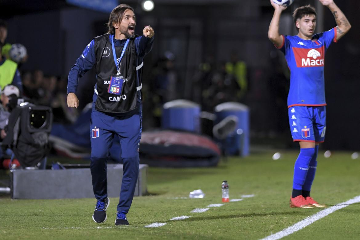 Diego Martínez; Tigre vs. San Pablo; Copa Sudamericana. Foto: Télam.