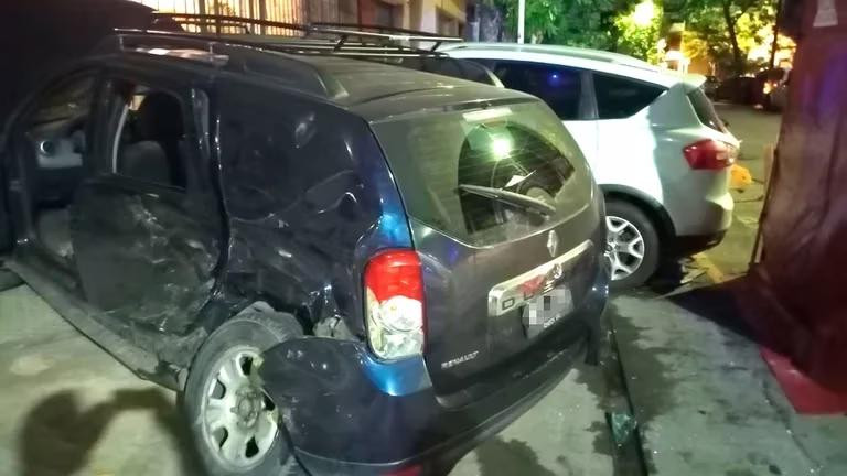 Así quedaron los autos tras el siniestro en Floresta