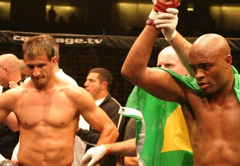 Lee Murray vs. Anderson Silva. Foto: Instagram @freelightningleemurray.