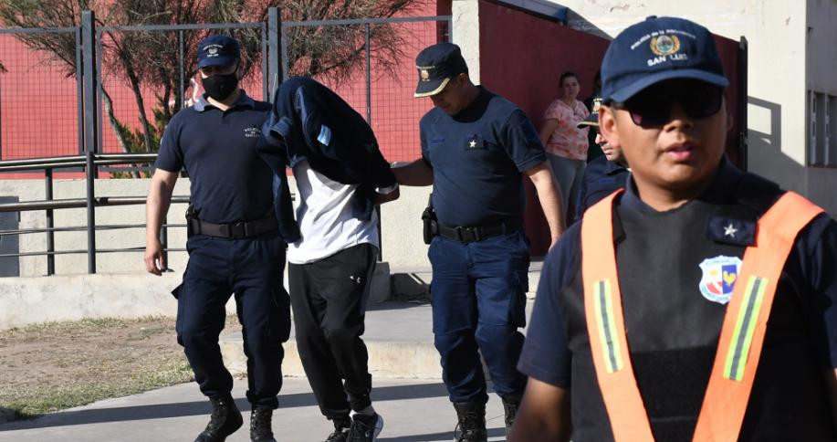 Detención en San Luis. Foto: Télam