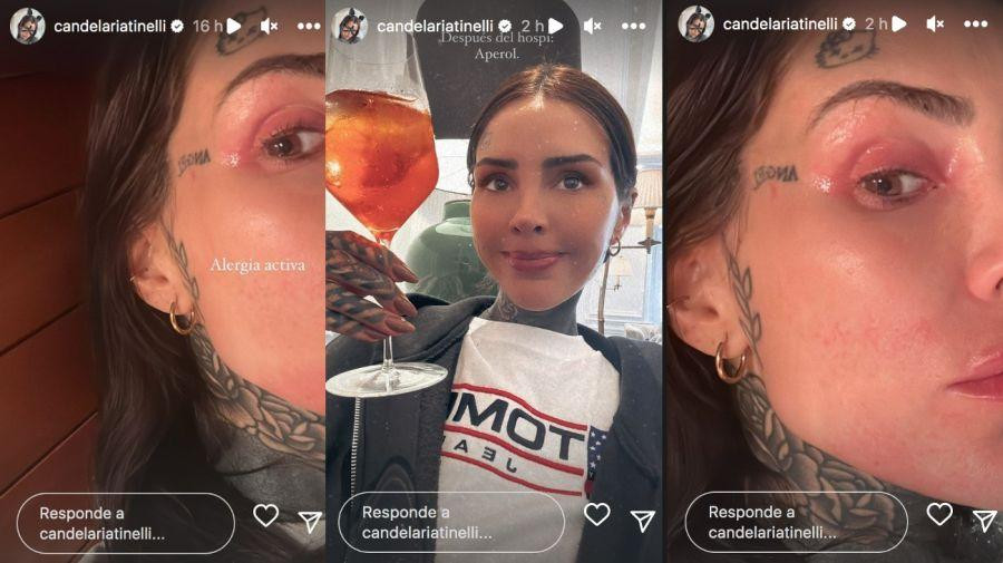 El drama de Cande Tinelli en España. Foto: Instagram.