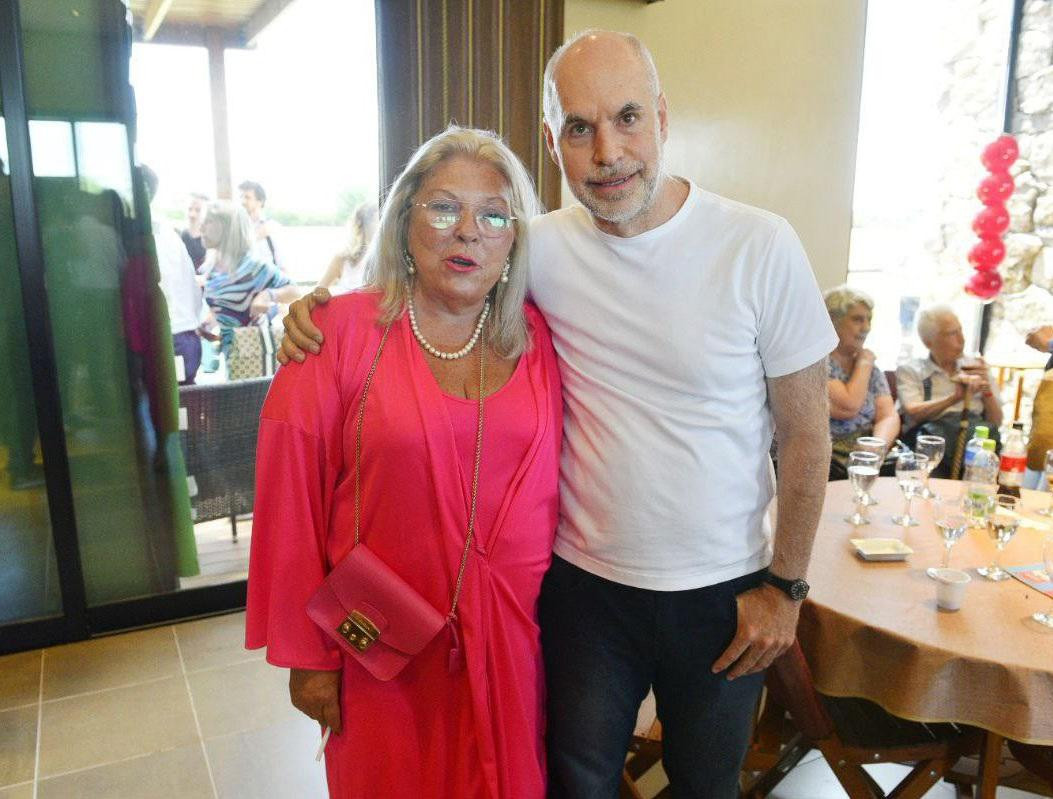 Elisa Carrió y Horacio Rodríguez Larreta, NA