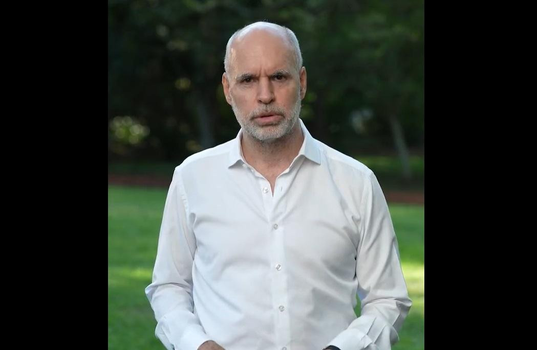 Anuncio de Horacio Rodríguez Larreta. Foto: captura de video