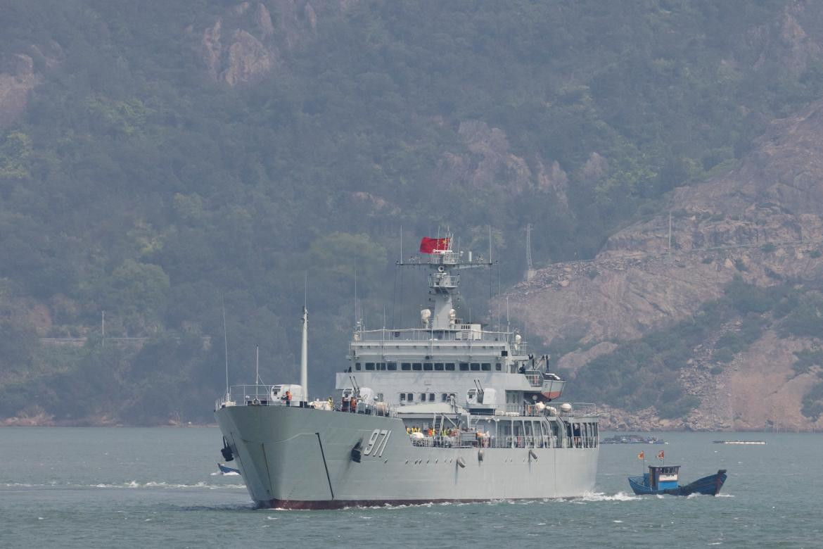 Buques chinos al rededor de Taiwán. Foto: Reuters