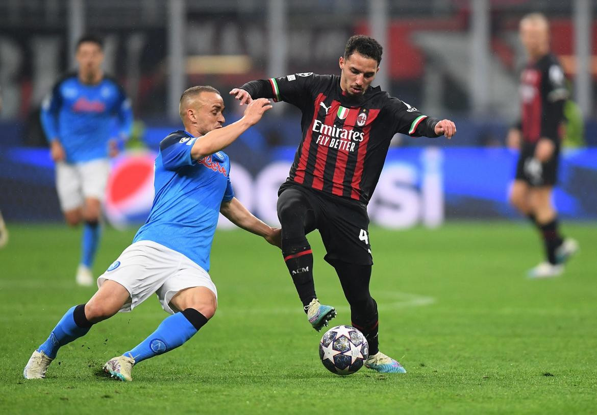 Milan vs Napoli, Serie A. Foto: Reuters