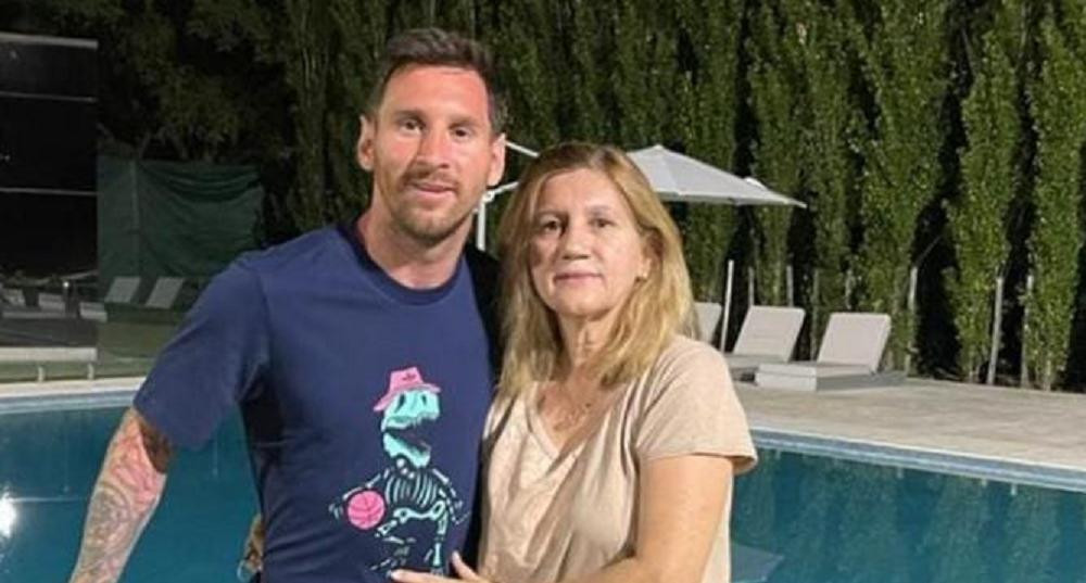 Lionel y Celia Messi. Foto: redes.