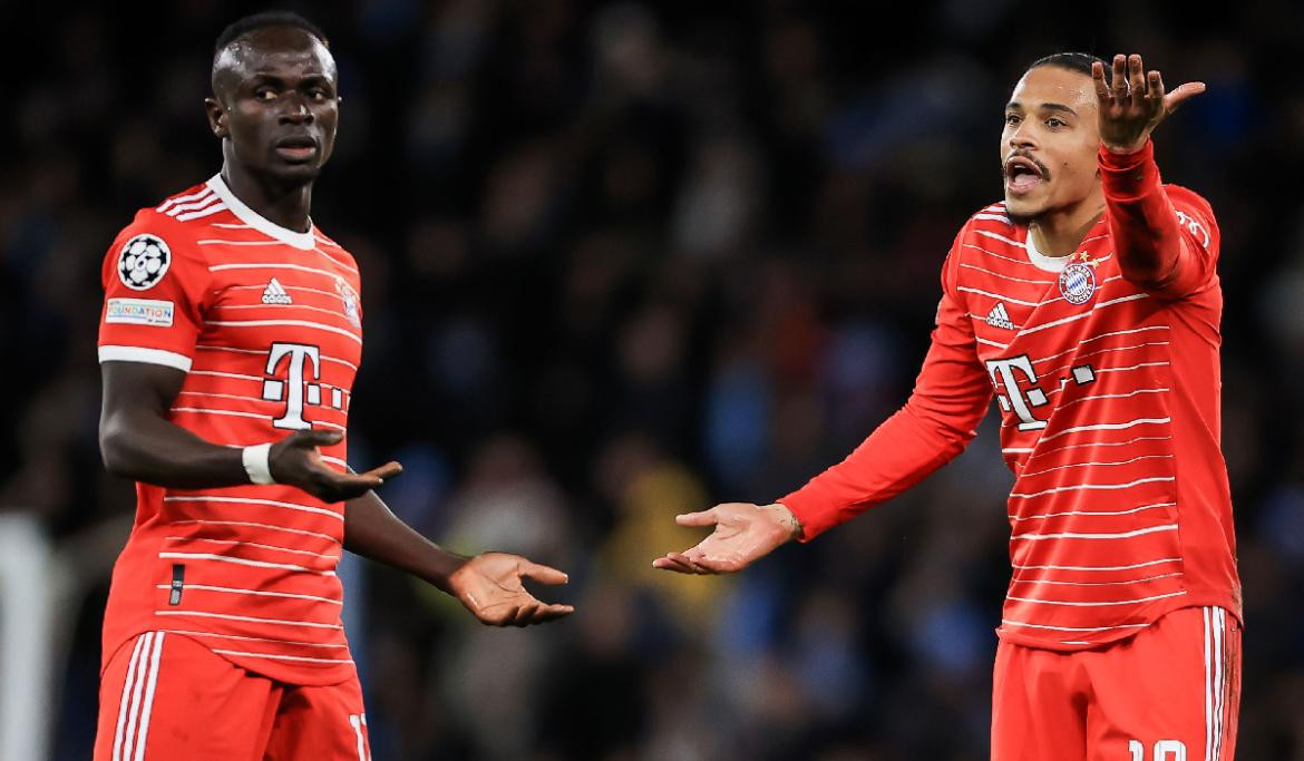 Sadio Mané y Leroy Sané, Bayern. Foto: Reuters