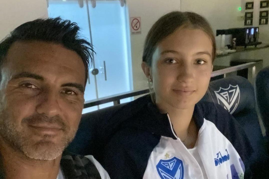 Fabián Cubero junto a su hija Indiana. Foto: Instagram @fabiancuberooficial.