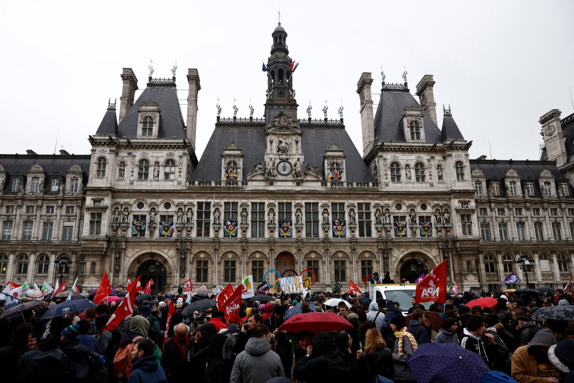 Manifestaciones contra la reforma jubilatoria en Francia. Foto: Reuters.