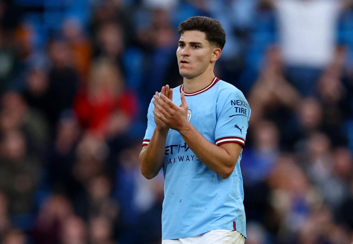 Julián Álvarez, Manchester City, Premier League. Foto: Reuters