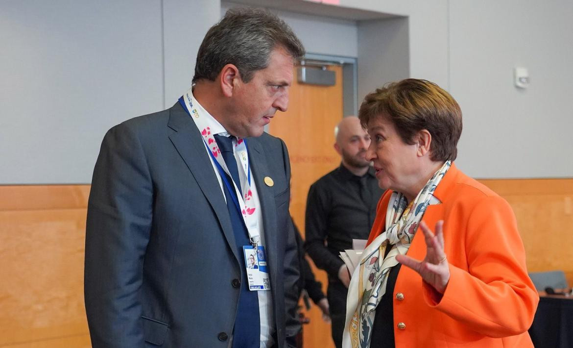 Sergio Massa y Kristalina Georgieva. Foto: Ministerio de Economía