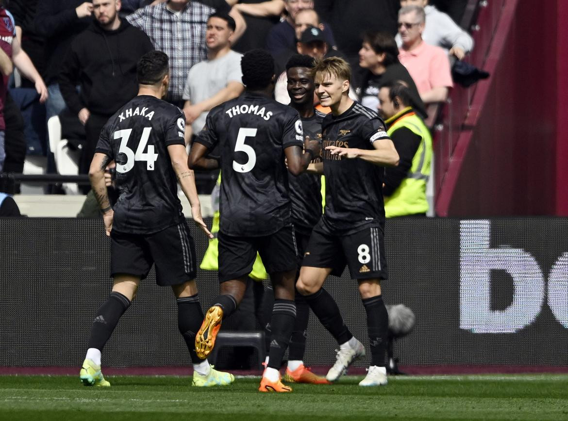 Martin Odegaard; West Ham United vs. Arsenal. Foto: Reuters.