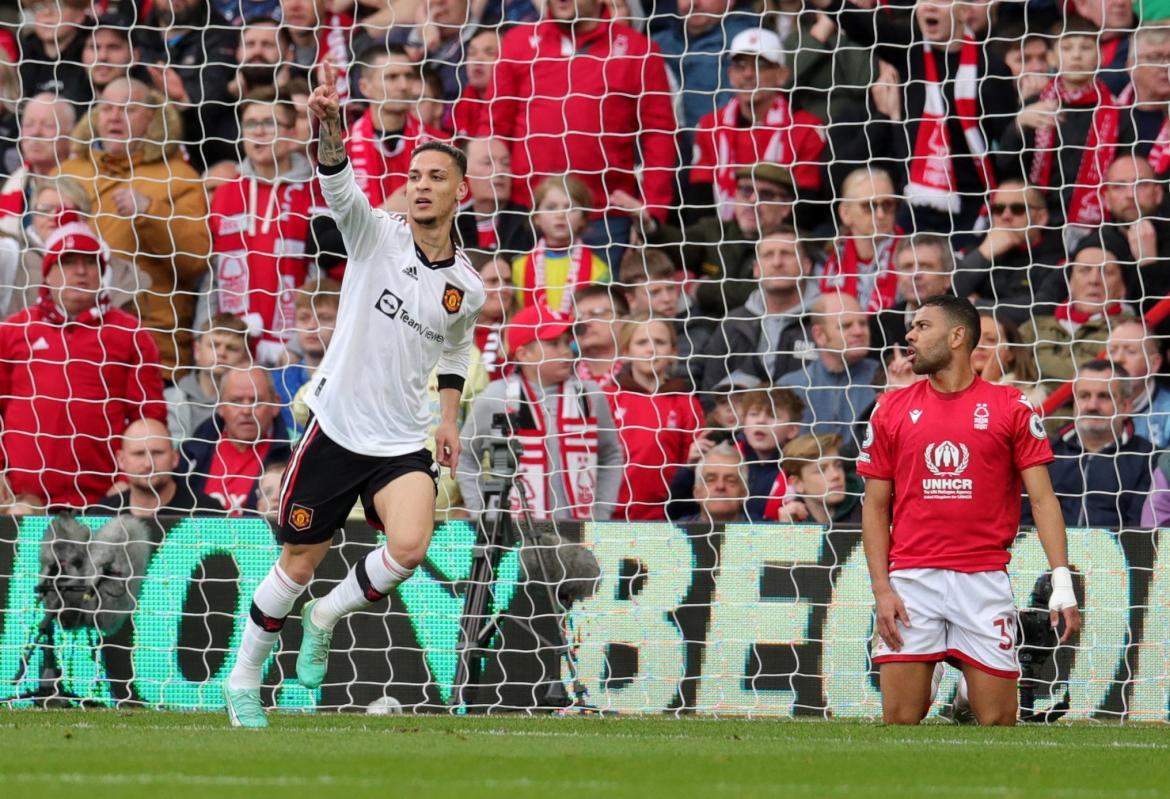 Antony; Nottingham Forest vs. Manchester United. Foto: Reuters.