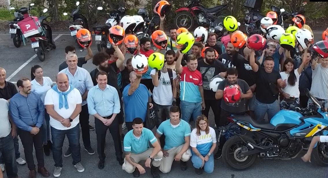 Seguridad vial, clínica de conducción responsable para trabajadores y trabajadoras en moto