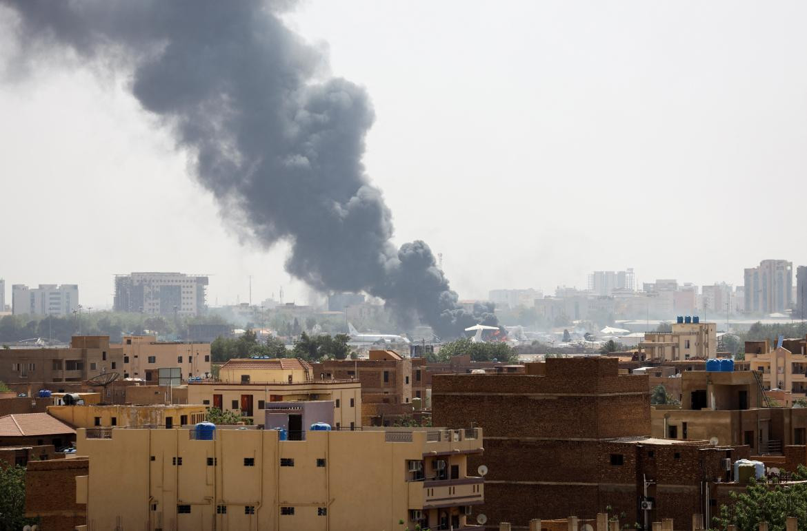 Jartum, la capital de Sudán, destruida por el conlicto. Foto: Reuters.