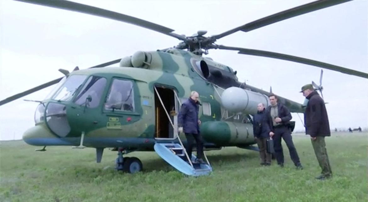 Vladimir Putin visitó Jersón. Foto: Reuters.