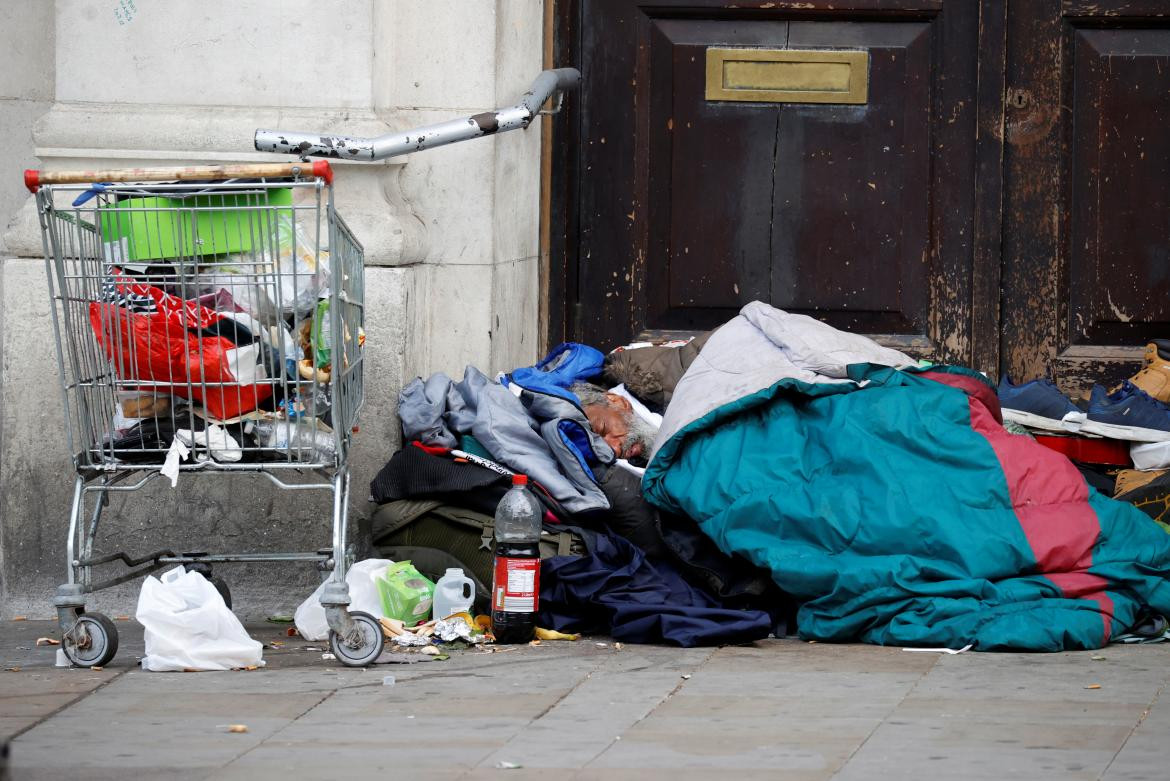 Vagabundos en las calles de EEUU. Foto: Reuters