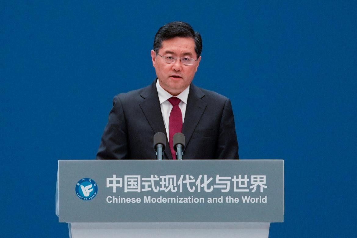 Qin Gang, ministro de exteriores de China. Foto: Reuters.