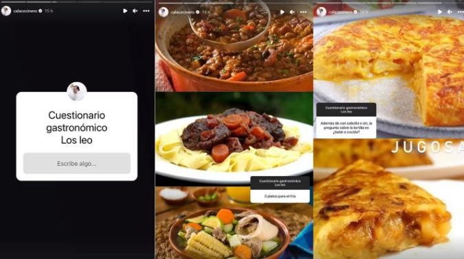 Últimos posteos de Guillermo Calabrese. Foto: @calacocinero.