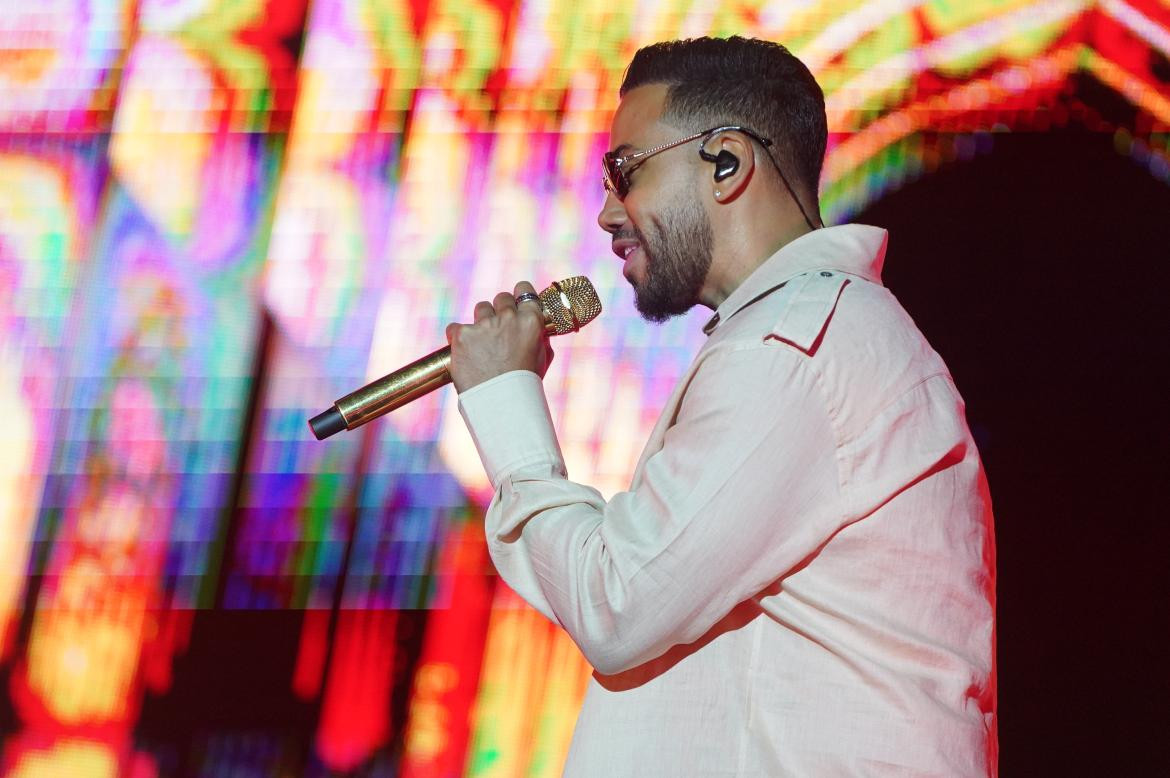 Romeo Santos en el estadio Vélez. Foto: prensa.