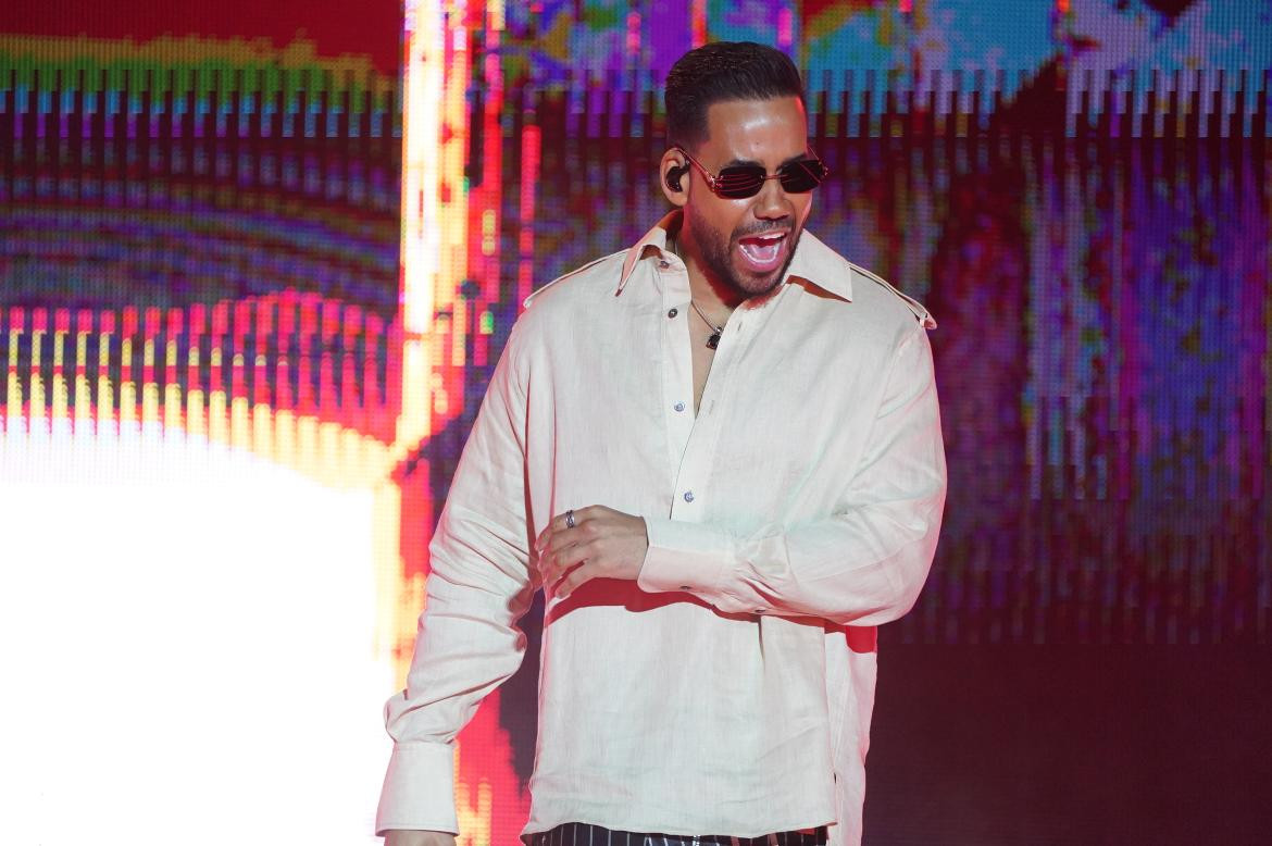 Romeo Santos en el estadio Vélez. Foto: prensa.