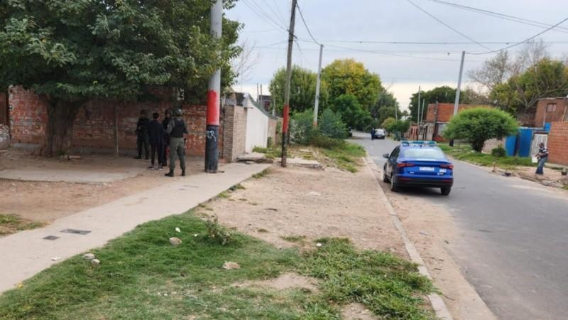 El lugar donde fueron atacados los gendarmes en Rosario. Foto: rosario3