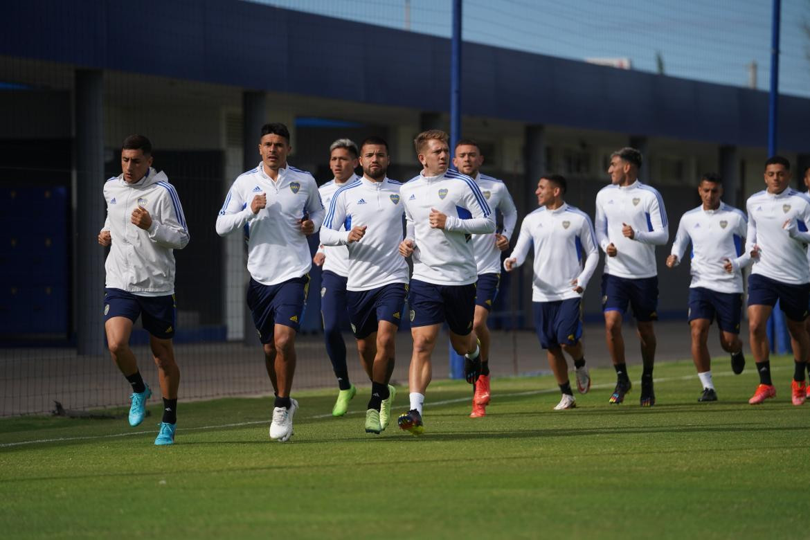 Entrenamiento Boca Juniors. Foto: Twitter @BocaJrsOficial.