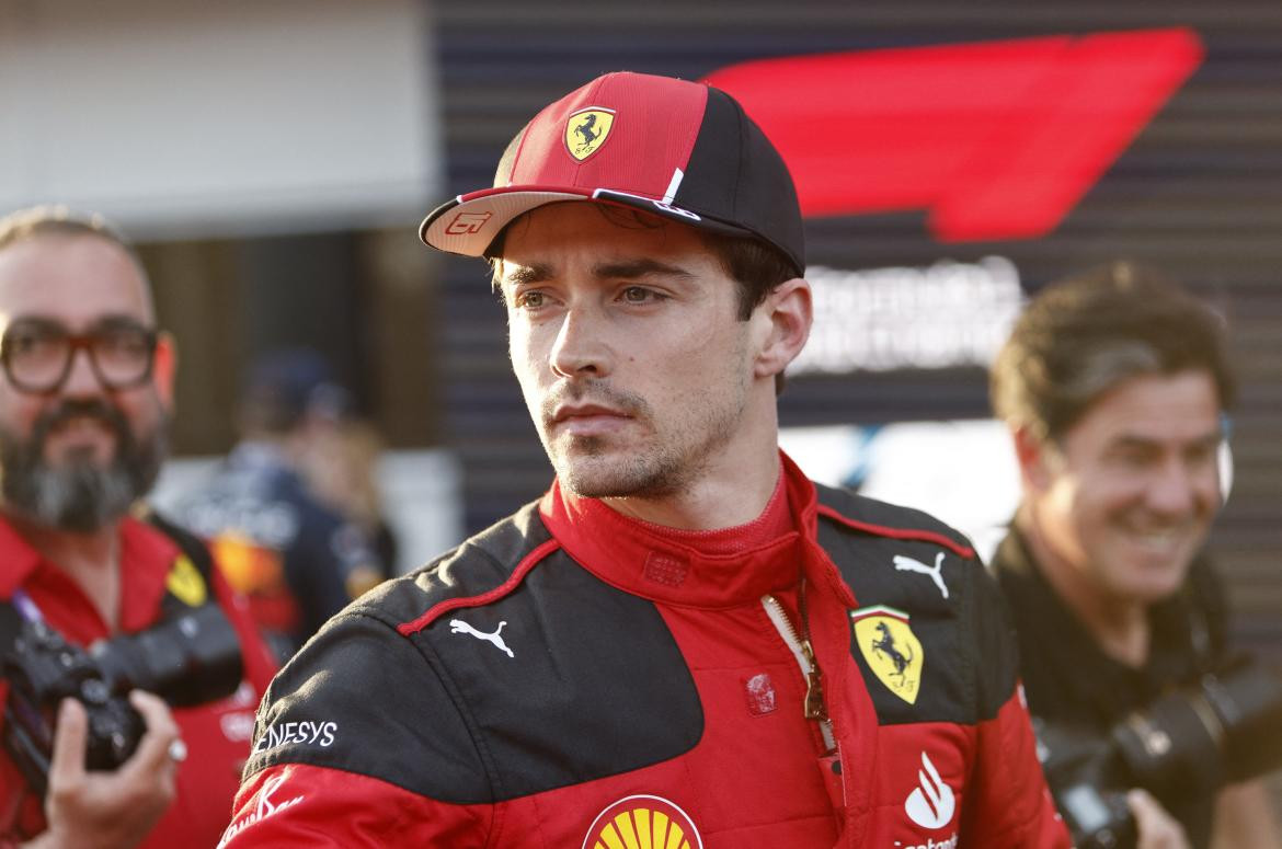 Charles Leclerc se llevó la pole en Azerbaiyán. Foto: Reuters.