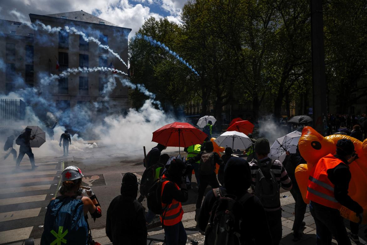 Protestas en Francia. Foto: Reuters.