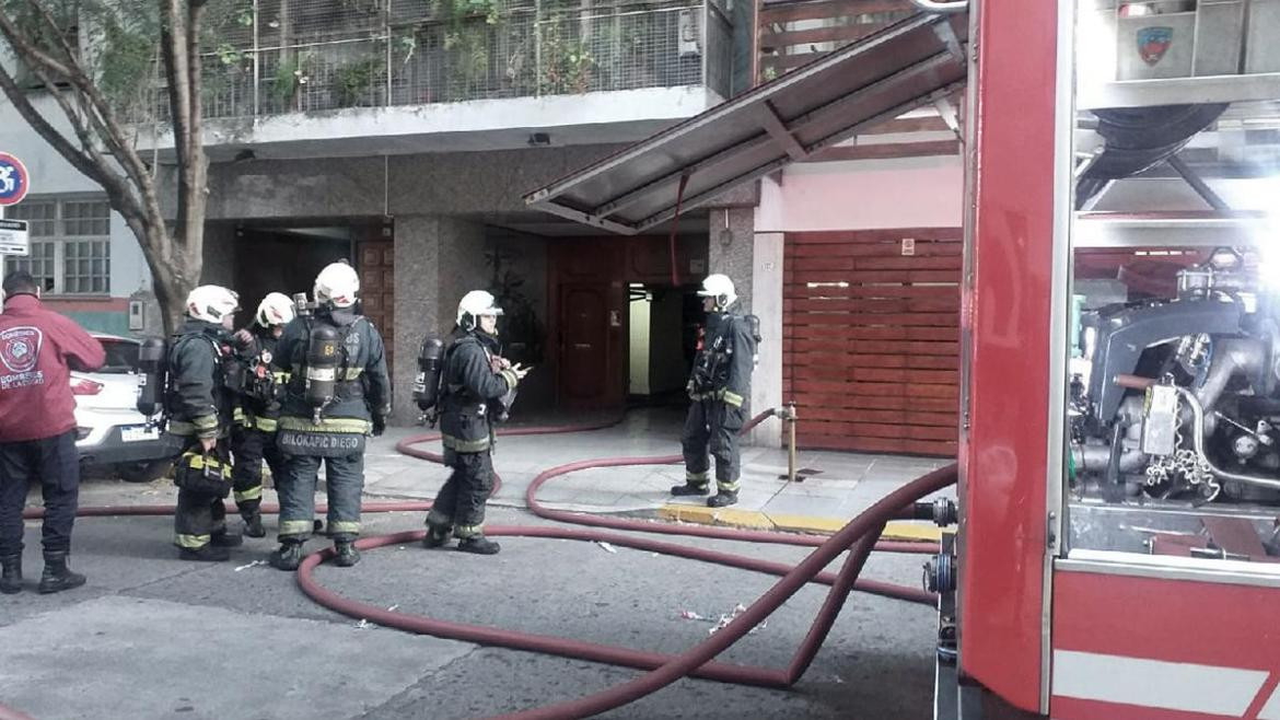 Incendio en Caballito. Foto: Télam.