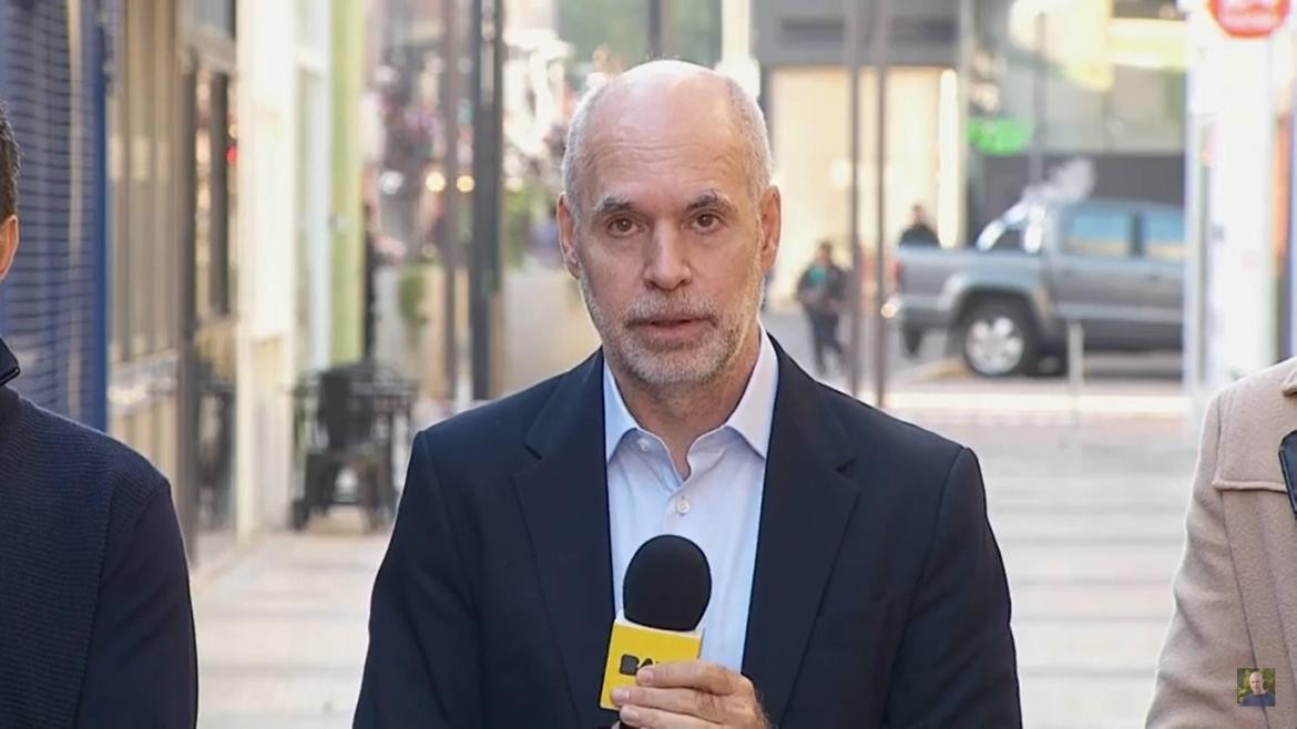 Horacio Rodríguez Larreta, jefe de Gobierno de CABA, captura de video