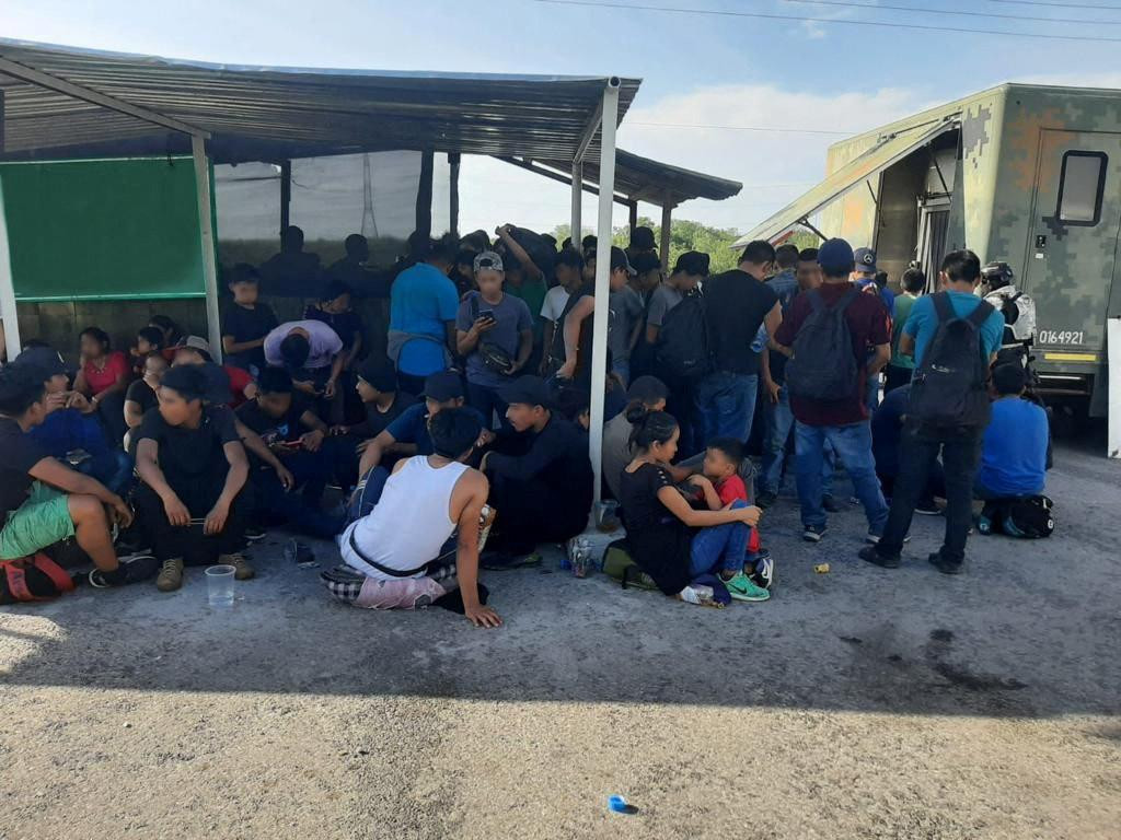 Centro migratorio en México, en la frontera con EEUU. Foto: Reuters.